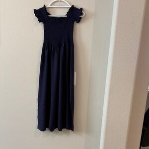 Bardot Navy Blue Midi Dress